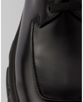  Women's Monolith Brushed Leather Lace-Up Shoes