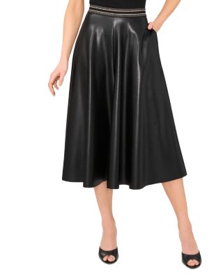 Wide Leg Faux Leather Culottes