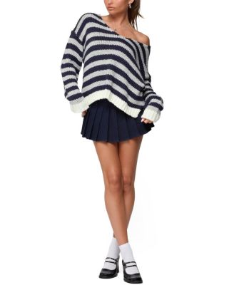 Eugenie Oversized Striped Knit Sweater