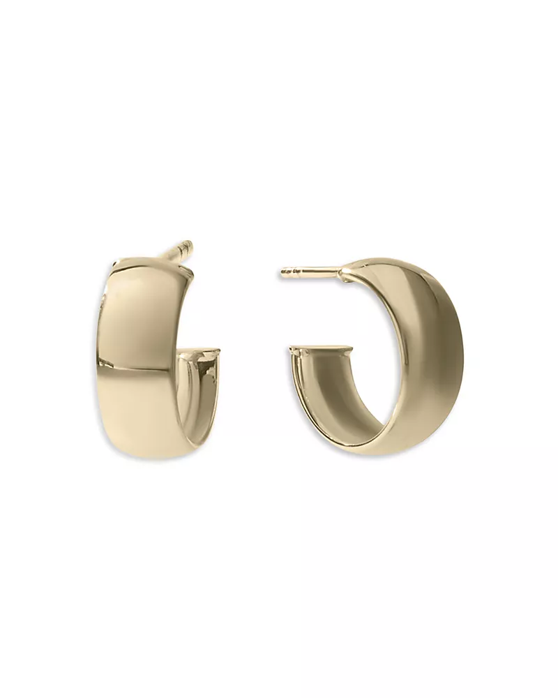 Lana Jewelry 14K Yellow Gold Huggie Hoop Earrings