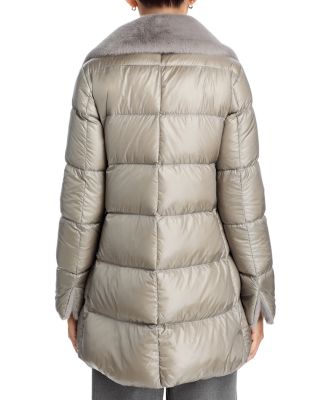 Ultralight Down High Low Mid Length Coat