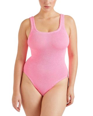 Square Neck One Piece Swimsuit