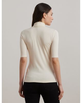 Elbow-Sleeve Turtleneck