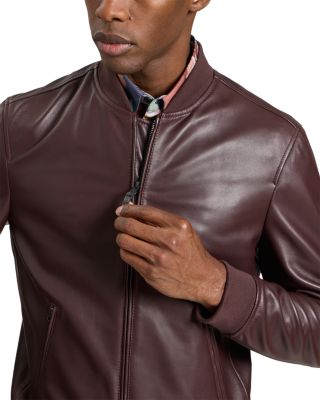 Waggoner Leather Bomber Jacket