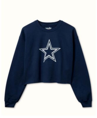  Women&#39;s NFL Dallas Cowboys Bling Flea Market Crop Fleece