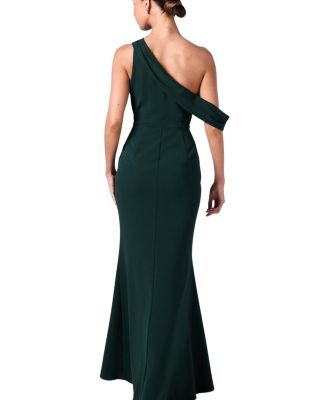 Scuba Crepe Black Tie Dress