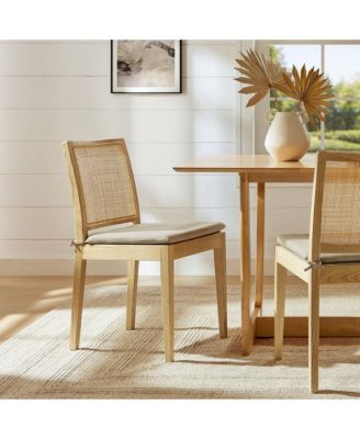 Ovard Wood and Rattan Dining Chair