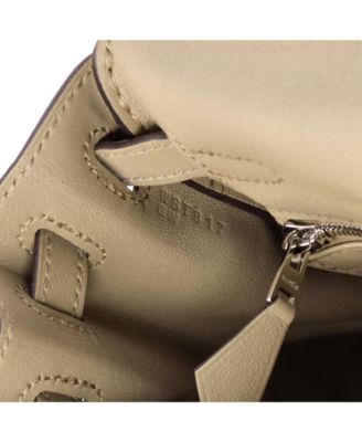 Kelly 25 Handbag Verso Swift with Palladium Hardware