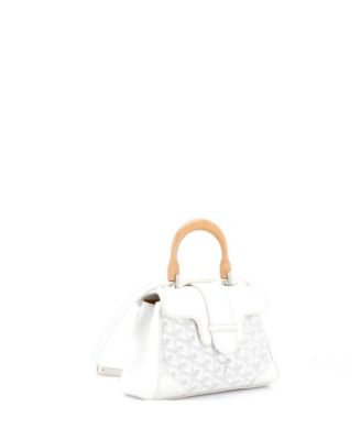 Mini Saigon Top Handle Bag Coated Canvas with Leather