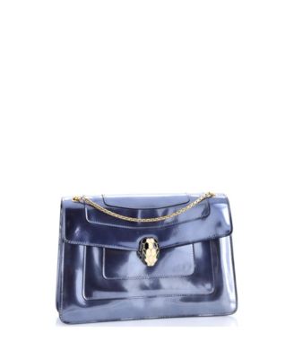 Medium Serpenti Forever Shoulder Bag Metallic Leather