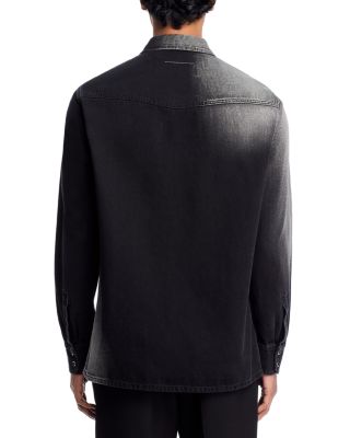 Long Sleeve Ombr&amp;eacute; Denim Shirt