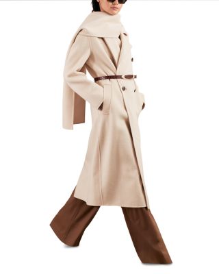 Indira Long Scarf Blindseam Coat
