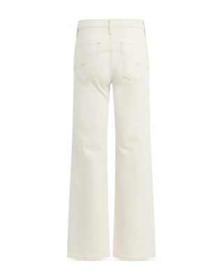 Rosie High Rise Wide Leg Ankle Jeans in Ecru