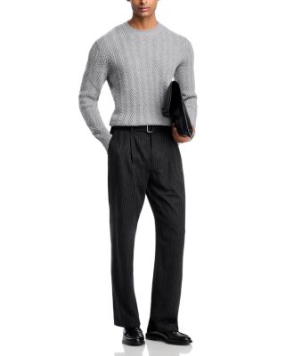 Hitalo Textured Crewneck Sweater