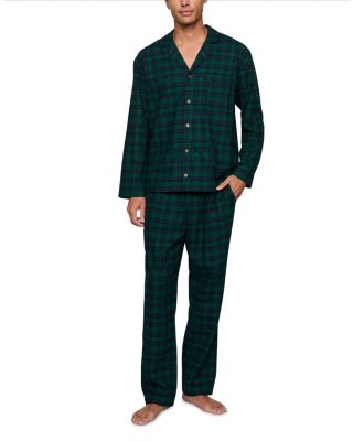 2-Pc. Cotton Brushed Flannel Pajama Set