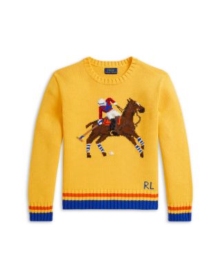 Girls' Polo Player Cotton Sweater - Big Kid, Little Kid