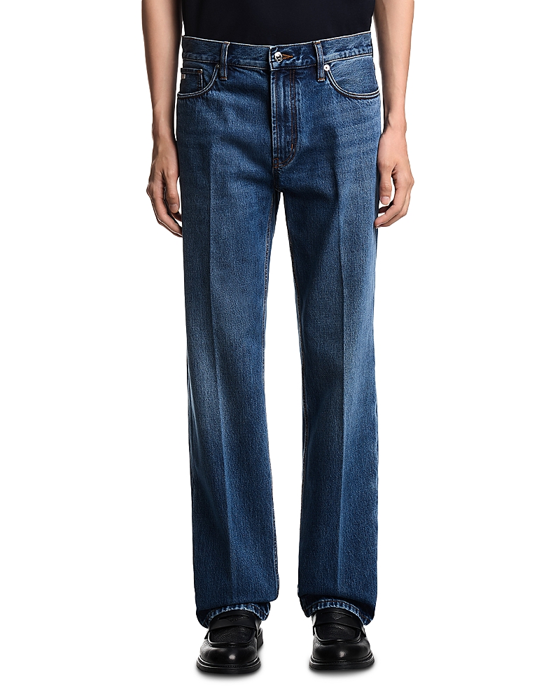 Emporio Armani Straight Fit Jeans in Medium Blue
