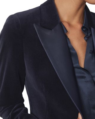 Verda Single Breasted Velvet Jacket