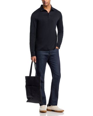 Pado Long Sleeve Mercerized Cotton Polo Shirt