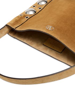 Nellc&ocirc;te VLogo Fringe Shoulder Tote Bag in Suede