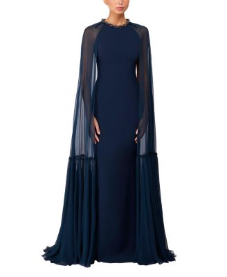 Storm Cape-design Maxi Dress