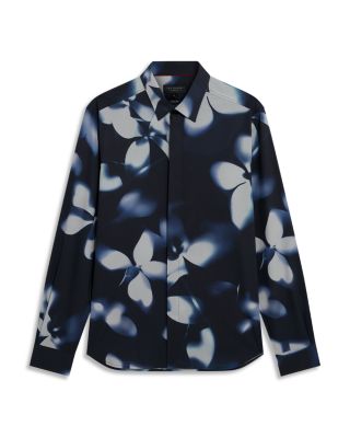 Wrenin Regular Fit Photographic Floral Shirt