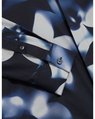 Wrenin Regular Fit Photographic Floral Shirt