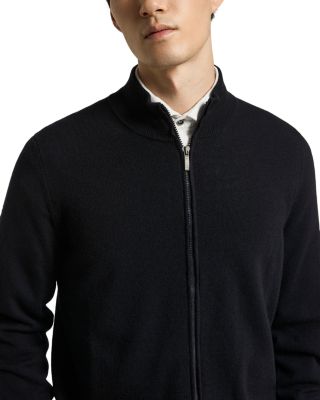 Wool and Cashmere Zip Front Sweater
