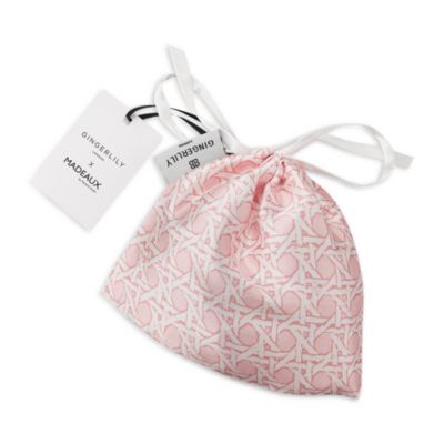 x Madeaux Rattan Silk Eye Mask with Pouch