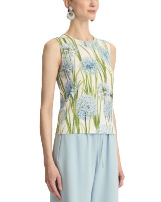 Printed Allium Knit Tank