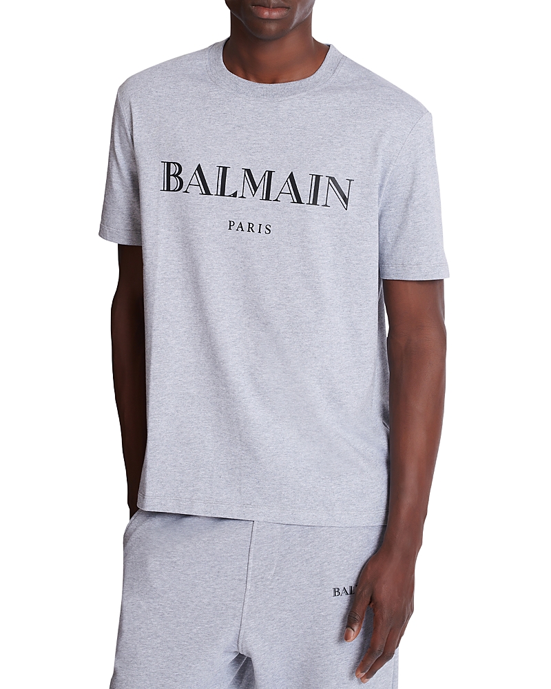 Balmain Vintage Logo Graphic Tee In White