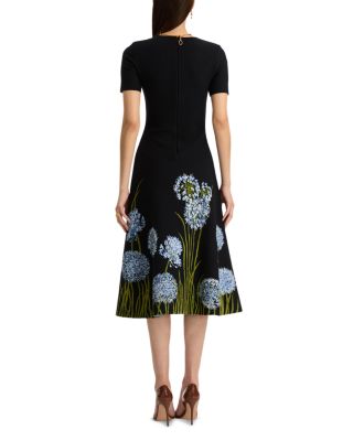 Jacquard Allium Print Dress
