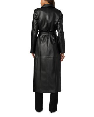 Faux Leather Coat
