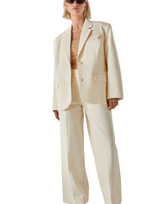 Twill Buckle Tailored Pants