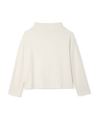 Double Knit Funnel Neck Boxy Top