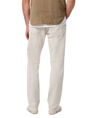 Elijah Relaxed Straight Fit Jeans in Natural Off-White
