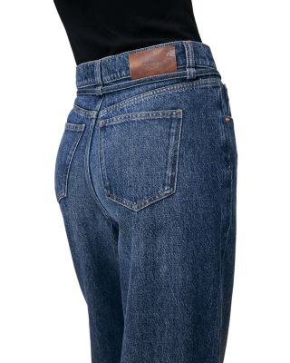 Casie Aura Mid Rise Wide Leg Jeans in Space Blue