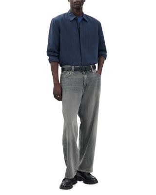 Dalton Jacquard Button Front Shirt