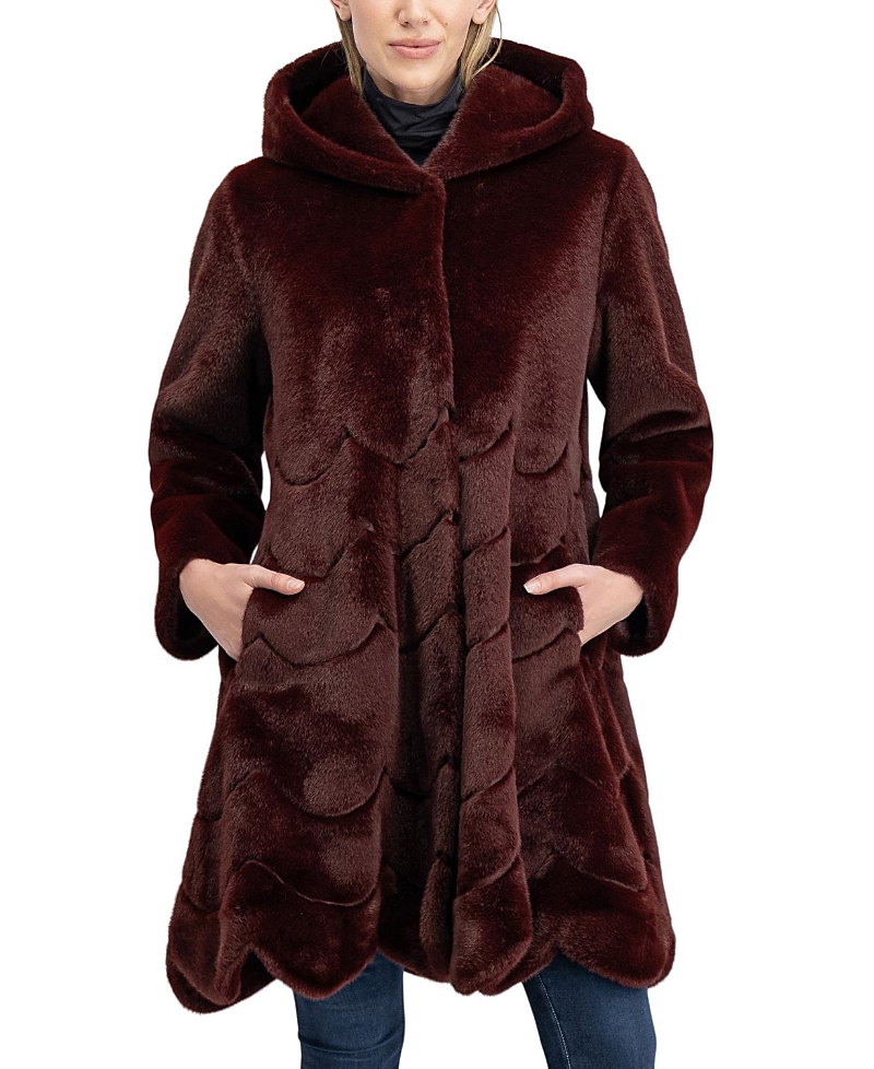 Lyla Grant Faux Fur Mink Reversible Parka Coat