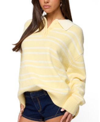  Rilynn Striped Polo Sweater