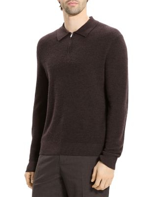 Cashmere Long Sleeve Polo Shirt
