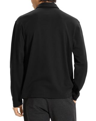 Relaxed Long Sleeve City Interlock Polo Shirt
