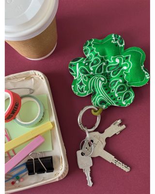 Trefle Four Leaf Clover Bag Charm