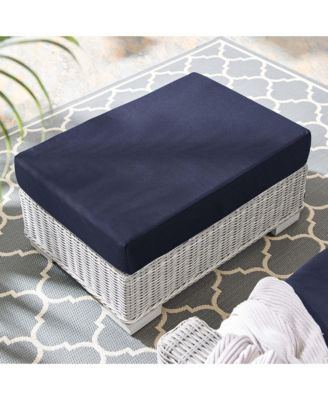  Conway Sunbrella  Outdoor Patio Wicker Rattan Ottoman