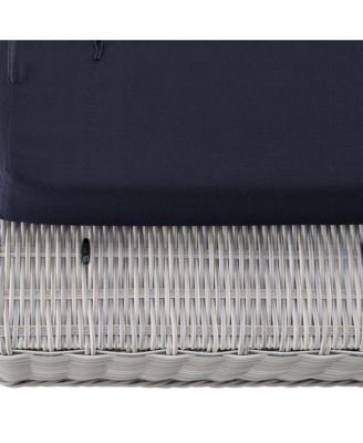  Conway Sunbrella  Outdoor Patio Wicker Rattan Ottoman