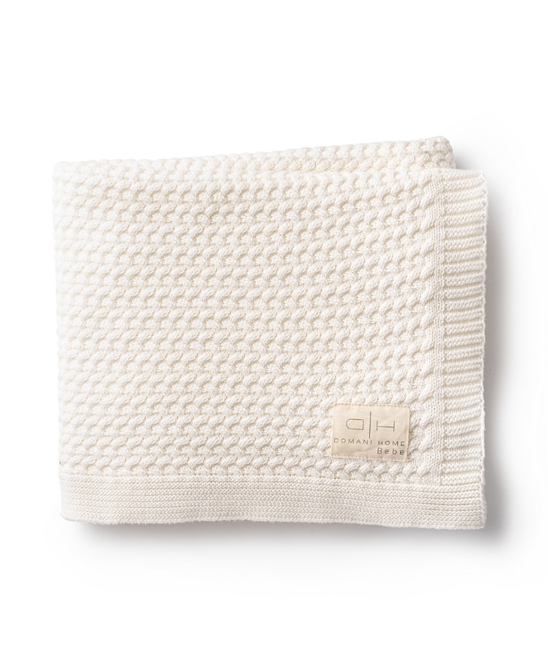 Domani Home Herringbone Cream Blanket