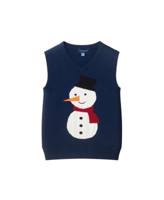  Boys' Snowman Sweater Vest, Buttondown, and Pants Set - Little Kid