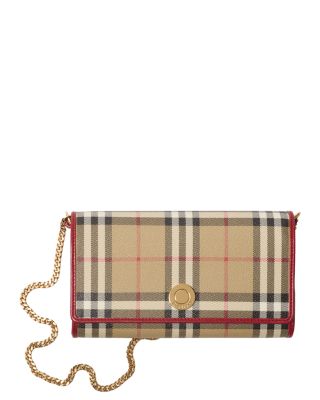 Check Chain Strap Wallet