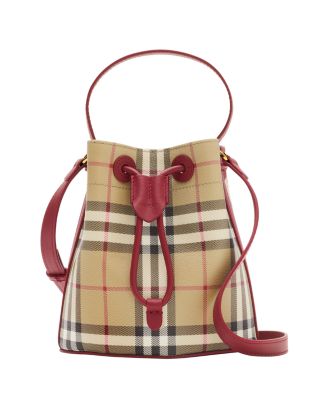 Mini Check Bucket Bag