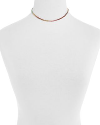 Aisha Gemstone Necklace, 14"-15"